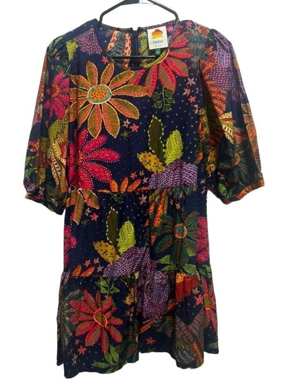 Farm Rio POP JUNGLE SMILEY Dress